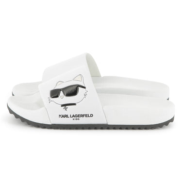 Sandalia o chancla para niño y adolescente Karl Lagerfeld blancas